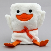 Мягкая игрушка-плед &laquo;Утка&raquo;, 20 см, цвет белый