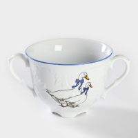 Бульонница &laquo;Рококо. Гуси&raquo;, 330 мл, МИКС