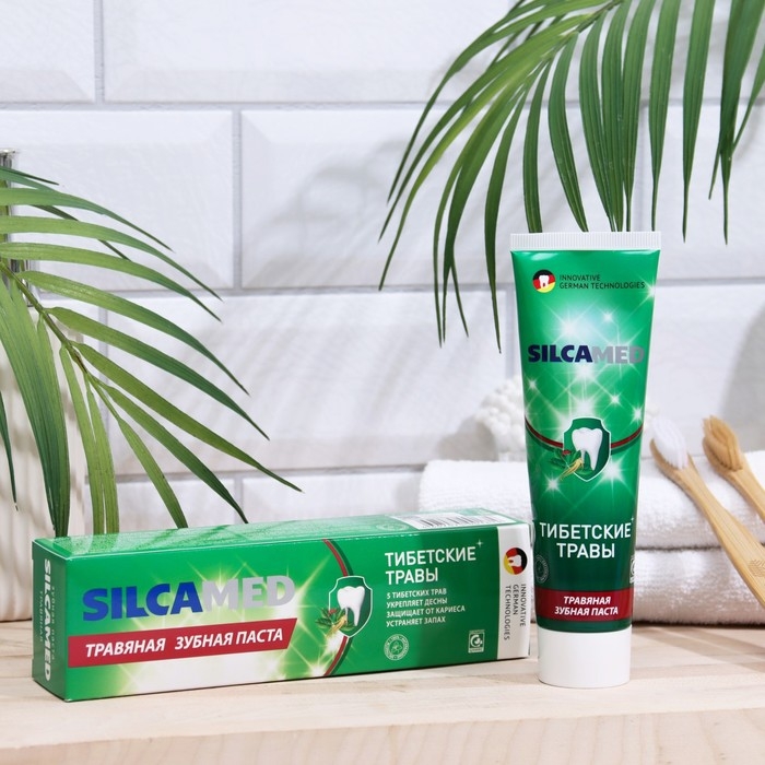 Зубная паста Silcamed, &laquo;Тибетские травы&raquo;, 130 г