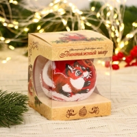 Ёлочный шар d-8 см "Лиса и колобок" Ёлочный шар d-8 см "Лиса и колобок"