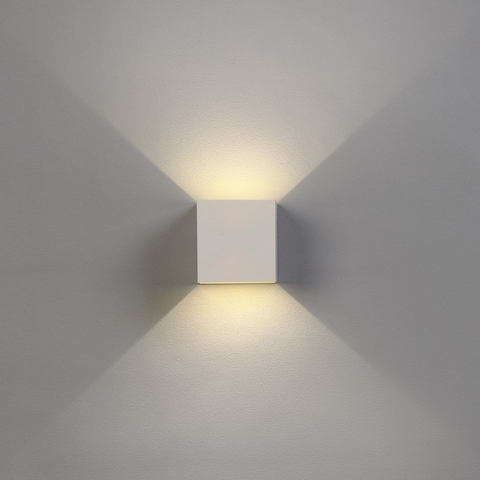 Светильник фасадный &laquo;Куб&raquo;, FSD-062, 6 Вт, 4000К, регулир. луч, IP65, 220 В, пластик, белый   1008423