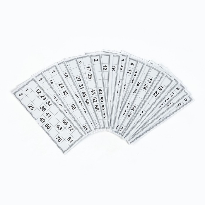 Лото Русское, карточки 22 х 8 см, набор 24 шт