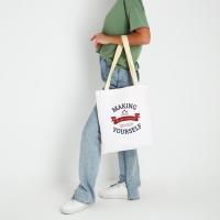 Шопер «Спорт» 35х0.5х40 см, отдел без молнии, без подклада, бежевый Шопер «Спорт» 35х0.5х40 см, отдел без молнии, без подклада, бежевый