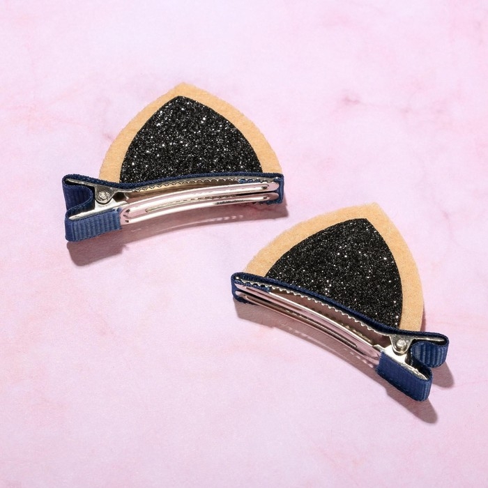 Заколки для волос ушки &laquo;Олененок&raquo;, 2 шт, 4 х 5 см