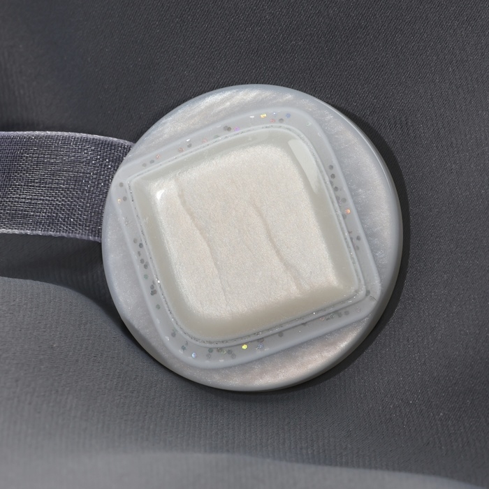 Подхват для штор &laquo;Ромб блестящий&raquo;, 4 &times; 4 см, цвет белый