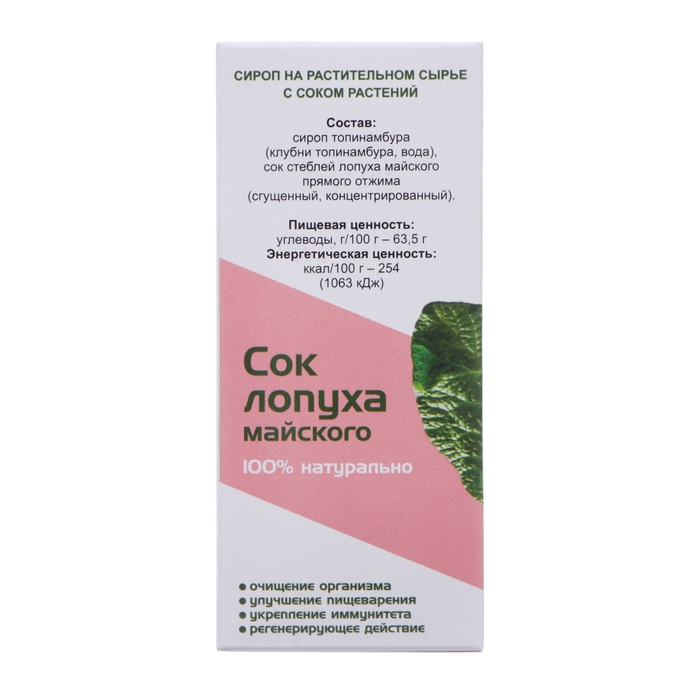 Сироп Алфит Сироп Алфит "Сок лопуха майского", 100 мл