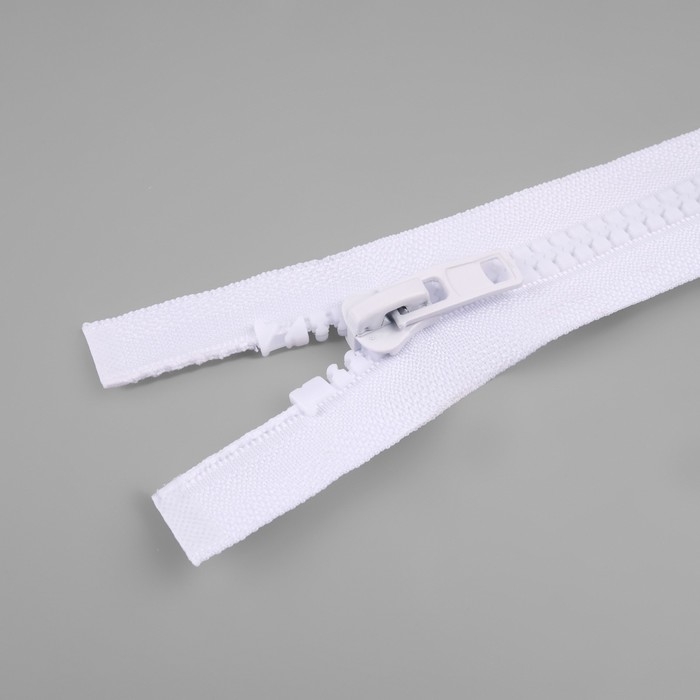 Молния &laquo;Трактор&raquo;, №8, разъёмная, замок автомат, 100 см, цвет белый, цена за 1 штуку