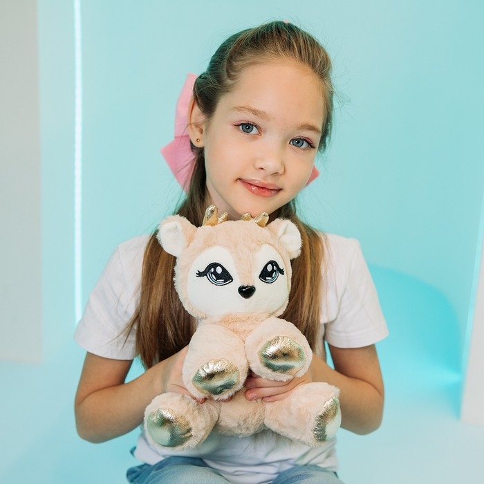 Новогодняя мягкая игрушка &laquo;Олень&raquo;, 20 х 17 см, на новый год