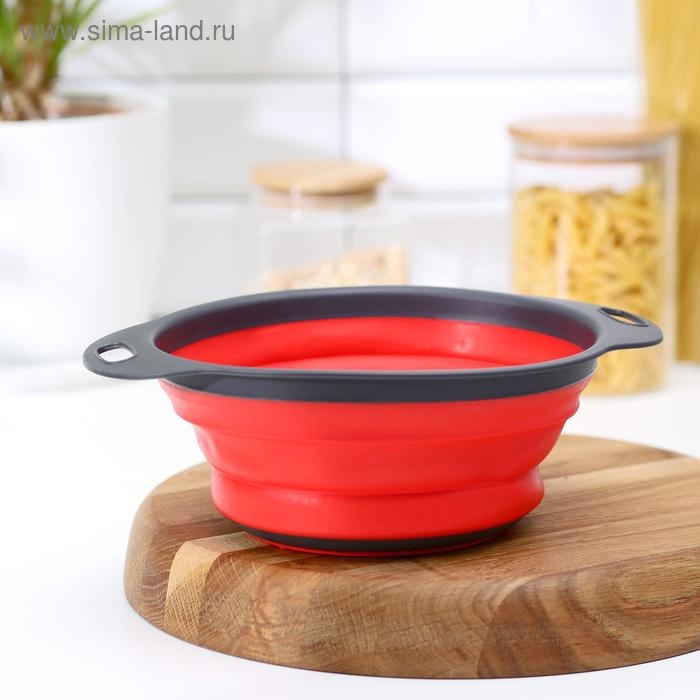 Дуршлаг складной Доляна «Компакт», 24×19,5×8 см, цвет МИКС Дуршлаг складной Доляна «Компакт», 24×19,5×8 см, цвет МИКС