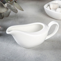 Соусник фарфоровый Wilmax, 100 мл, 13&times;6&times;5 см, цвет белый