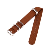 Ремешок для часов "Соломон", 20 мм, l-27 см, коричневый Ремешок для часов "Соломон", 20 мм, l-27 см, коричневый