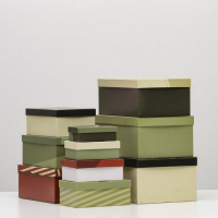 Набор коробок 10 в 1 &laquo;23 февраля&raquo;, 30,5 х 20 х 13 &mdash; 12 х 6,5 х 4 см