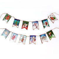 Набор &laquo;Новогодние флажки&raquo;, 12 деталей