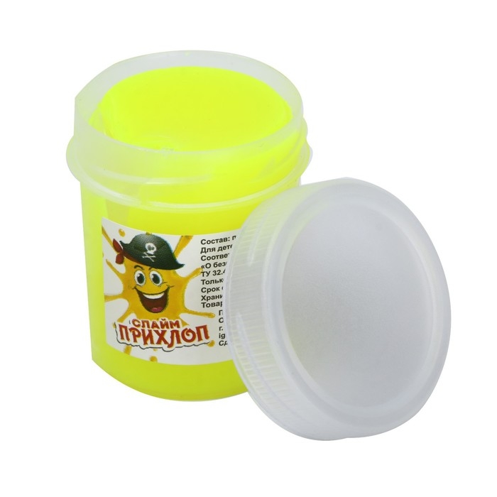 Слайм, Жёлтый, туба, 40 г