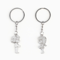 Брелок для ключей парный, &laquo;Любовь - это&raquo;, металл, 9 х 14 см