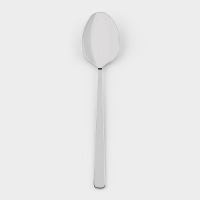 Ложка столовая &laquo;Аметист&raquo;, длина 19,8 см, толщина 2,5 мм, цвет серебряный