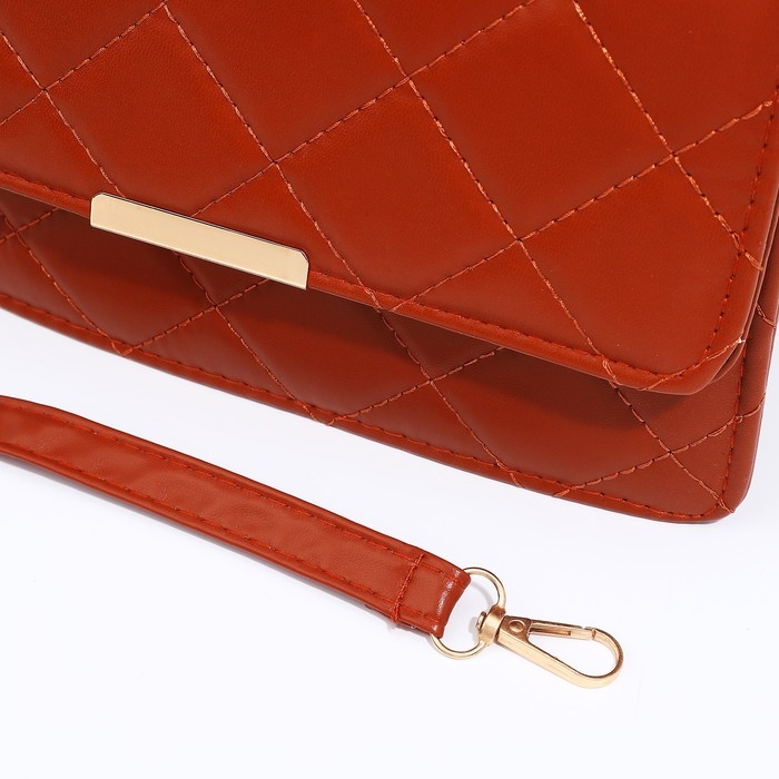 Сумка-мессенджер на магните, цвет рыжий Сумка-мессенджер на магните, цвет рыжий