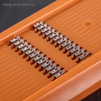 Тёрка для корейской моркови, 33&times;12 см, с широкой ручкой, цвет оранжевый