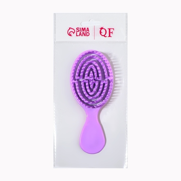 Расчёска - мини массажная, 5,5 × 14 см, цвет фиолетовый Расчёска - мини массажная, 5,5 × 14 см, цвет фиолетовый