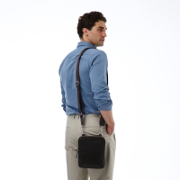 Сумка мужская TEXTURA, через плечо, натуральная кожа, цвет тёмно-коричневый Сумка мужская TEXTURA, через плечо, натуральная кожа, цвет тёмно-коричневый