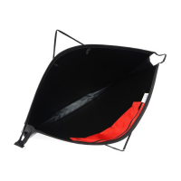 Папка для чертежей и рисунков А2, 650 х 480 х 50 мм, с ручками, пластиковая, молния сверху, Оникс, ПР 2-8, 0.9 мм, карман, "Чёрный"