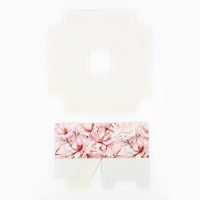 Коробка подарочная складная переноска для цветов, упаковка, &laquo;Нежность&raquo;, 20 x 20 x 4 см