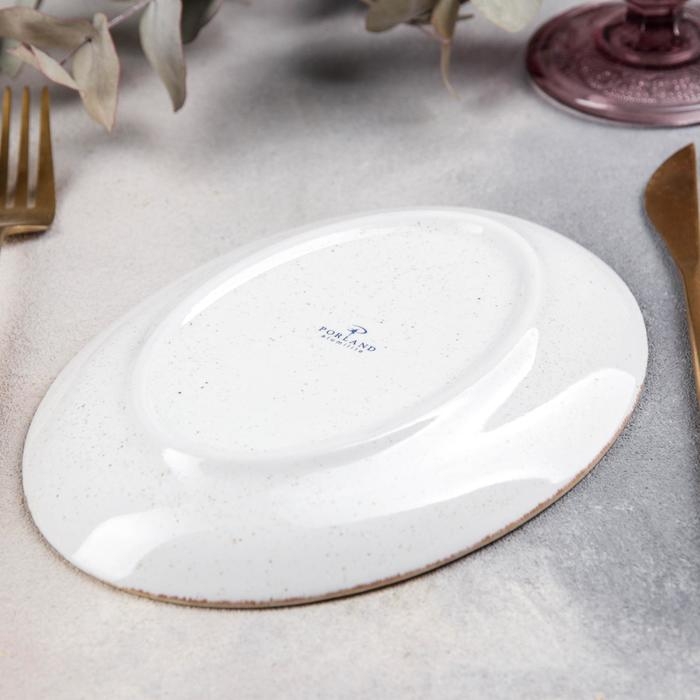 Блюдо овальное Beige, 18&times;14 см, цвет бежевый