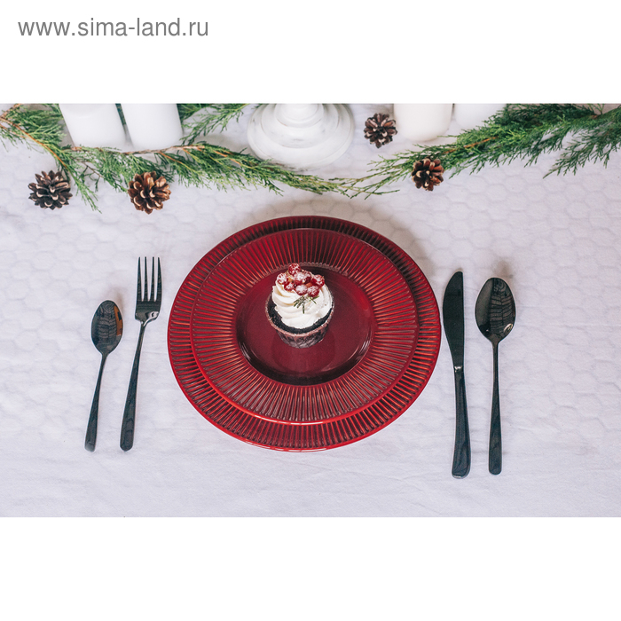 Столовые приборы из нержавеющей стали Magistro &laquo;Эсквайр&raquo;, 4 предмета, цвет чёрный