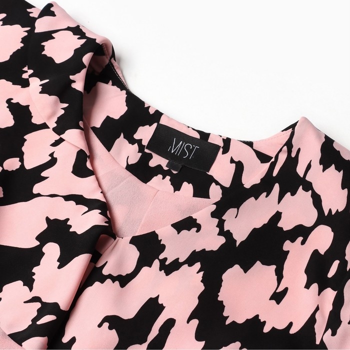 Платье женское с воланом MIST, размер 46, розовый Платье женское с воланом MIST, размер 46, розовый