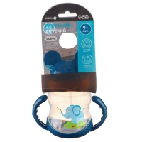 Поильник детский с силиконовой трубочкой, 250 мл., с ручками, цвет МИКС Поильник детский с силиконовой трубочкой, 250 мл., с ручками, цвет МИКС