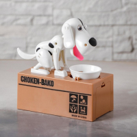 Копилка механическая &laquo;Собака с тарелкой&raquo;, цвета МИКС