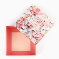 Коробка складная &laquo;Счастья в каждом моменте&raquo;, 14 х 14 х 8 см