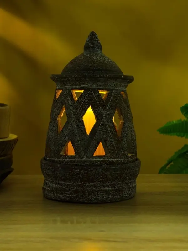 Подсвечник терракота &laquo;Фонарь&raquo;, 17&times;17&times;29 см