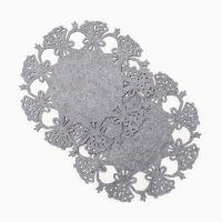 Набор новогодних салфеток Доляна &laquo;Колокольчики&raquo;, цвет серый - 2 шт