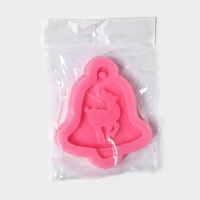 Молд новогодний &laquo;Колокольчик оленя&raquo;, силикон, 10&times;9&times;1,5 см, цвет МИКС