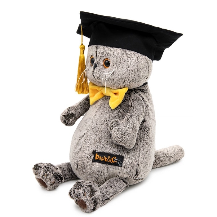 Мягкая игрушка "Басик в академической шапочке", 25 см Ks25-287