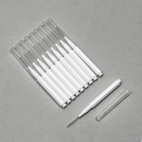 Щёточки - мини для бровей и ресниц, набор - 10 шт, 7 &times; 0,5 см, цвет белый