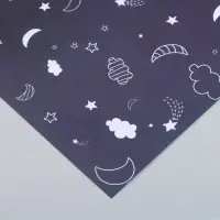 Бумага для скрапбукинга "Магия ночного неба" плотность 180 гр 30,5х32 см