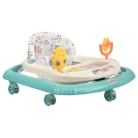 Ходунки "Солнышко С" 7 силик. колес, муз. (упак.7 шт.) (Indigo), бирюзовый