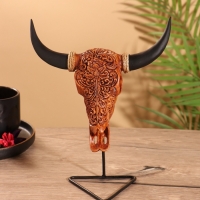 Сувенир &laquo;Череп буйвола&raquo;, на стойке, 18&times;10&times;21 см