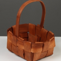 Корзина плетёная, 23&times;16&times;8 см, ручка h=12 см, ива, натуральный цвет