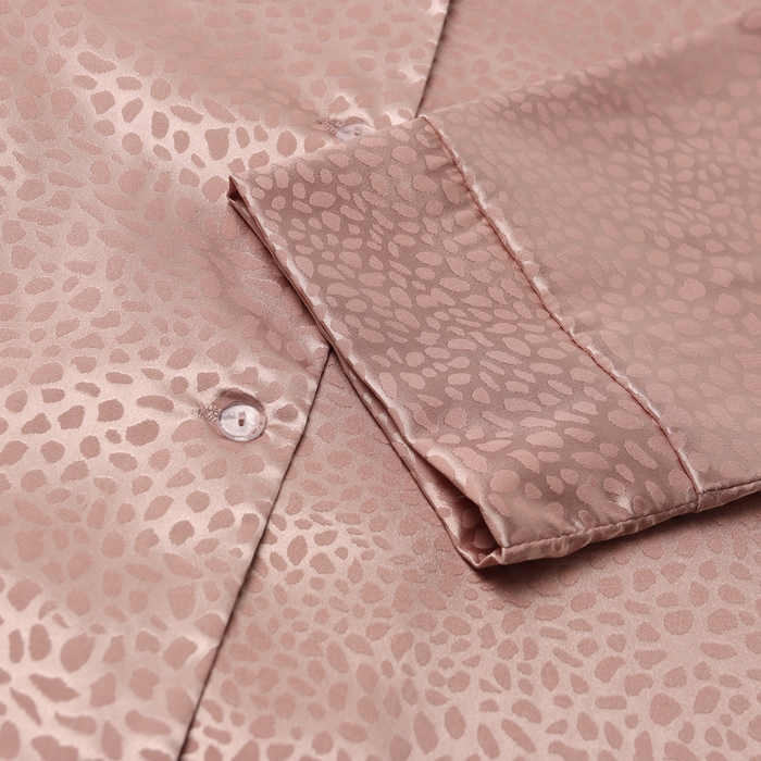 Пижама женская (рубашка, брюки) KAFTAN "Леопард", золотой, р.40-42