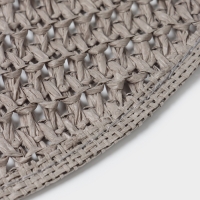 Салфетка сервировочная на стол Доляна &laquo;Кастилия&raquo;, d=38 см, цвет серый