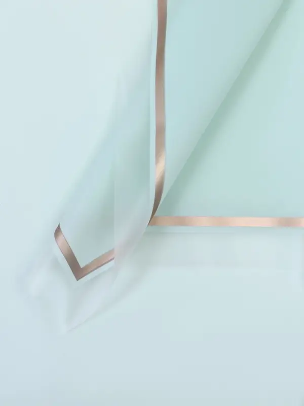 Плёнка для цветов, голубой, матовый, 57&times;57 см