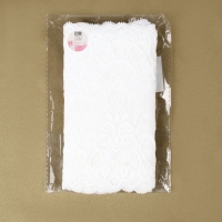 Кружевная эластичная ткань, 185 мм &times; 2,7 &plusmn; 0,5 м, цвет белый