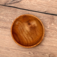 Миска 15х15х4 см, тиковое дерево