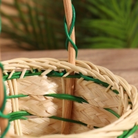 Корзина плетеная 17x17x22 см, ротанг