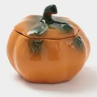 Горшок для запекания Борисовская керамика &laquo;Тыква&raquo;, 600 мл, оранжевый