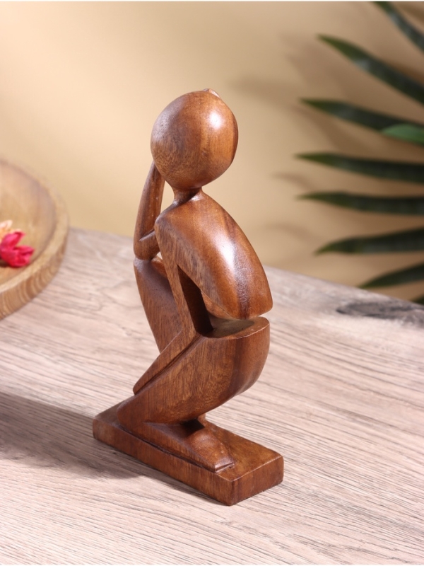 Сувенир "Мечтатель" дерево суар, 10х5х20 см