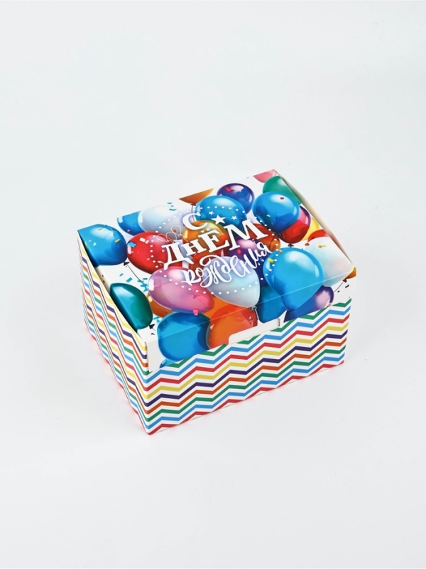 Подарочная упаковка, бум-коробка сюрприз &laquo;С днем рождения&raquo;, 20 х 15 х 12.5 см